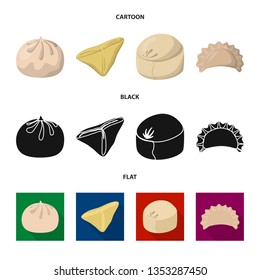 Isolated object of products  and cooking icon. Set of products  and appetizer stock symbol for web.