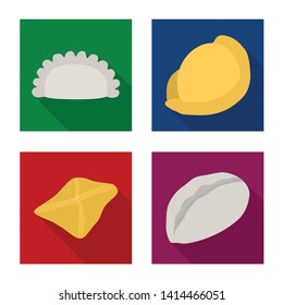 Isolated object of products  and cooking sign. Set of products  and appetizer vector icon for stock.