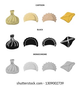 Isolated object of products  and cooking symbol. Set of products  and appetizer stock symbol for web.