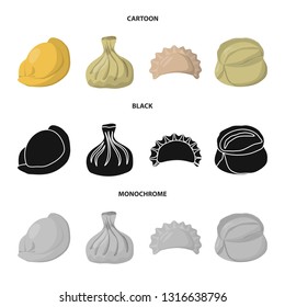 Isolated object of products  and cooking symbol. Set of products  and appetizer stock vector illustration.