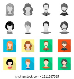 Isolated object of professional and photo icon. Collection of professional and profile vector icon for stock.