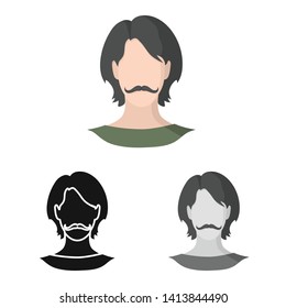 Isolated object of professional and photo icon. Collection of professional and profile stock symbol for web.