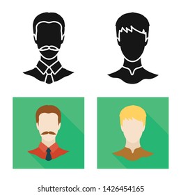 Isolated object of professional and photo icon. Collection of professional and profile stock vector illustration.