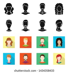 Isolated object of professional and photo icon. Collection of professional and profile vector icon for stock.