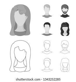 Isolated object of professional and photo logo. Set of professional and profile stock symbol for web.