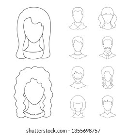 Isolated object of professional and photo logo. Collection of professional and profile stock symbol for web.