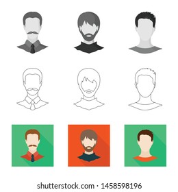 Isolated object of professional and photo logo. Collection of professional and profile stock symbol for web.