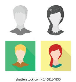 Isolated object of professional and photo sign. Collection of professional and profile vector icon for stock.