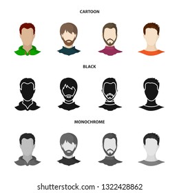 Isolated object of professional and photo symbol. Set of professional and profile vector icon for stock.
