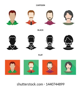 Isolated object of professional and photo symbol. Set of professional and profile stock symbol for web.