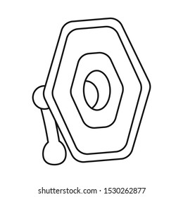 Isolated object of projector and lamp sign. Web element of projector and photo stock symbol for web.