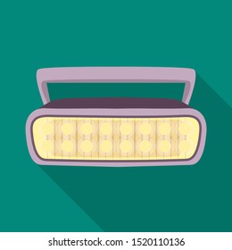 Isolated object of projector and video icon. Graphic of projector and stadium stock symbol for web.