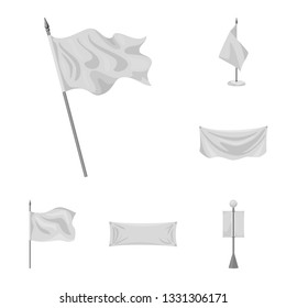 Isolated object of promotional  and textile  icon. Set of promotional  and white  stock symbol for web.