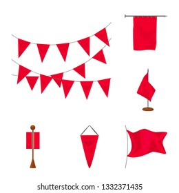 Isolated object of promotional  and textile  icon. Collection of promotional  and white  stock vector illustration.