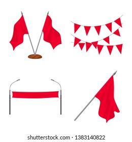Isolated object of promotional  and textile  logo. Collection of promotional  and white  stock symbol for web.