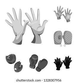 Isolated object of property and distinctive icon. Set of property and textile vector icon for stock.