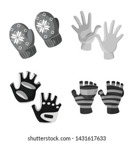 Isolated object of property and distinctive icon. Collection of property and textile stock symbol for web.