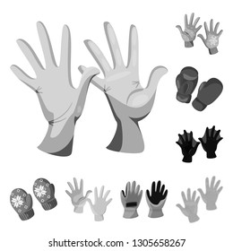 Isolated object of property and distinctive logo. Collection of property and textile vector icon for stock.