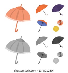 Isolated object of protection and closed icon. Collection of protection and rainy stock symbol for web.