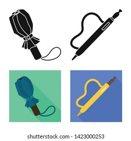 Isolated object of protection and closed icon. Set of protection and rainy vector icon for stock.