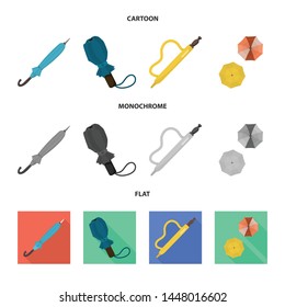 Isolated object of protection and closed symbol. Collection of protection and rainy vector icon for stock.