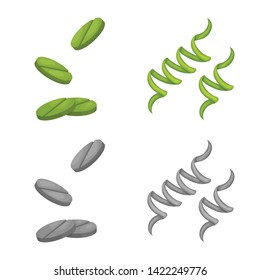 Isolated object of protein and sea logo. Collection of protein and natural stock vector illustration.