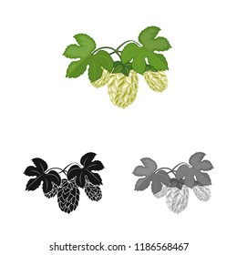 Isolated object of pub and bar sign. Collection of pub and interior stock symbol for web.