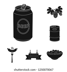 Isolated object of pub and bar symbol. Set of pub and interior stock symbol for web.