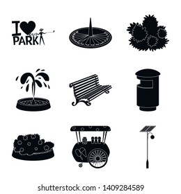 Isolated object of public and relaxation sign. Collection of public and park vector icon for stock.