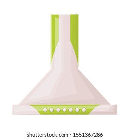 Isolated object of rangehood and hood logo. Web element of rangehood and fan stock vector illustration.