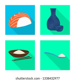 Isolated object of raw and agricultural icon. Collection of raw and ecological vector icon for stock.