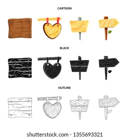 Isolated object of raw  and forest  icon. Collection of raw  and hardwood stock symbol for web.