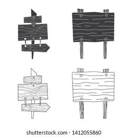 Isolated object of raw  and forest  logo. Collection of raw  and hardwood stock vector illustration.