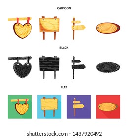 Isolated object of raw and forest logo. Collection of raw and hardwood stock vector illustration.