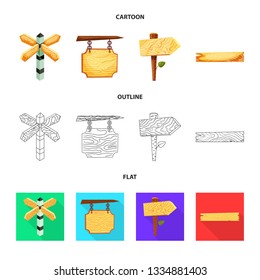 Isolated object of raw  and forest  sign. Set of raw  and hardwood vector icon for stock.