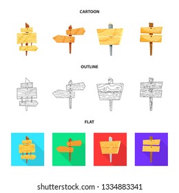 Isolated object of raw  and forest  sign. Collection of raw  and hardwood stock vector illustration.