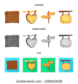 Isolated object of raw  and forest  sign. Set of raw  and hardwood vector icon for stock.