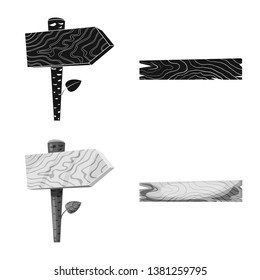 Isolated object of raw  and forest  sign. Collection of raw  and hardwood stock symbol for web.