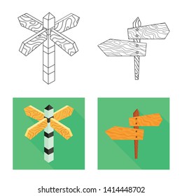 Isolated object of raw  and forest  symbol. Collection of raw  and hardwood stock symbol for web.
