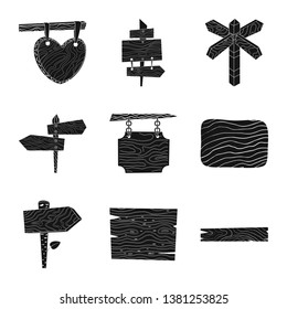 Isolated object of raw  and hardwood sign. Collection of raw  and wood stock vector illustration.