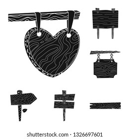 Isolated object of raw  and hardwood symbol. Set of raw  and wood vector icon for stock.