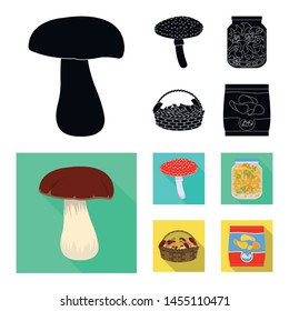 Isolated object of raw and summer symbol. Set of raw and ingredient stock symbol for web.