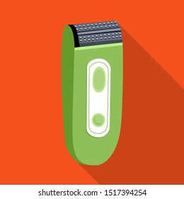 Isolated object of razor and care logo. Web element of razor and leg stock symbol for web.