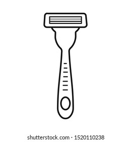Isolated object of razor and tools symbol. Web element of razor and blade vector icon for stock.