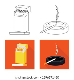 Isolated object  refuse and stop icon. Collection  refuse and habit vector icon  stock.