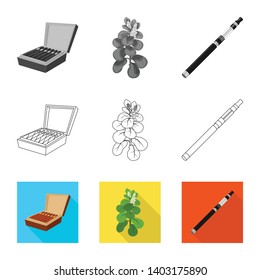 Isolated object of refuse and stop sign. Collection of refuse and habit stock symbol for web.