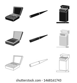 Isolated object of refuse and stop sign. Collection of refuse and habit vector icon for stock.