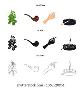Isolated object of refuse and stop symbol. Collection of refuse and habit vector icon for stock.