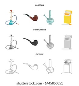 Isolated object of refuse and stop symbol. Collection of refuse and habit vector icon for stock.
