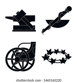Isolated object of religion and myths icon. Collection of religion and greek stock symbol for web.